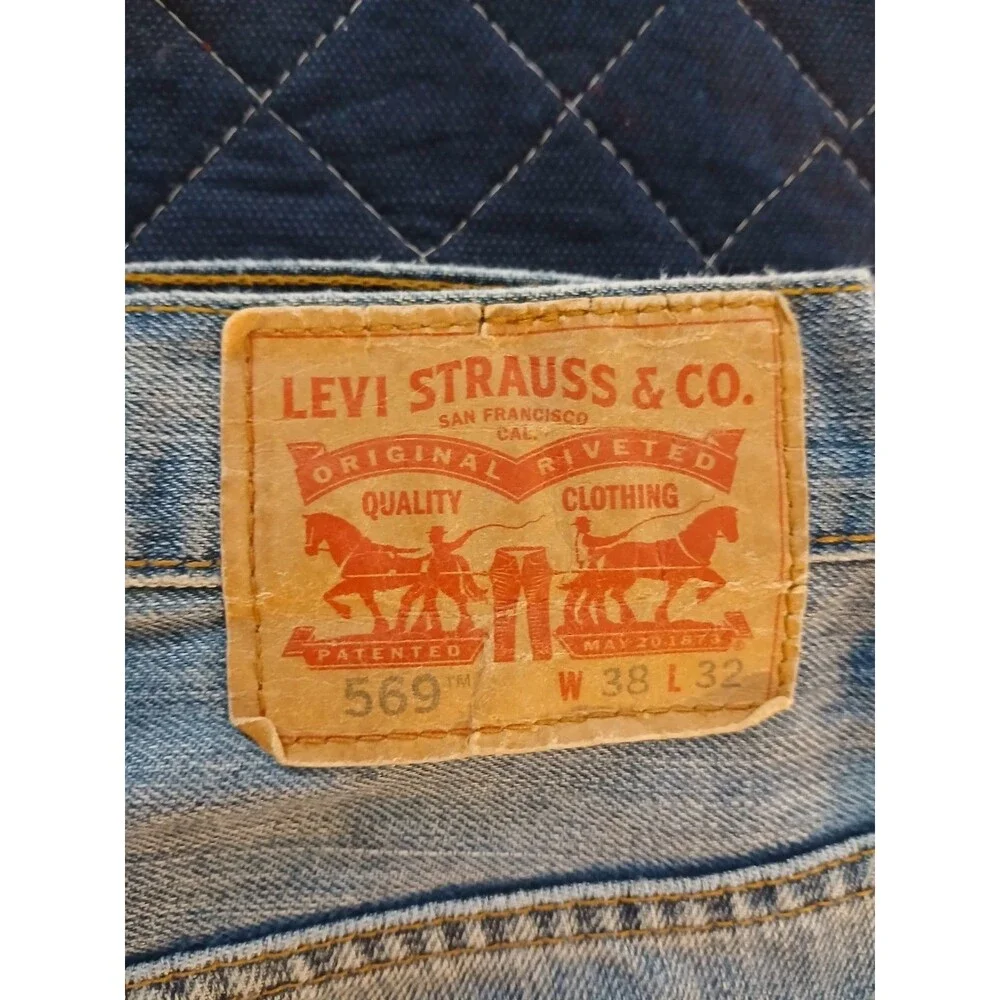 Men's Levis 569™ LOOSE STRAIGHT FIT MEN'S JEANS Size 38 X 32